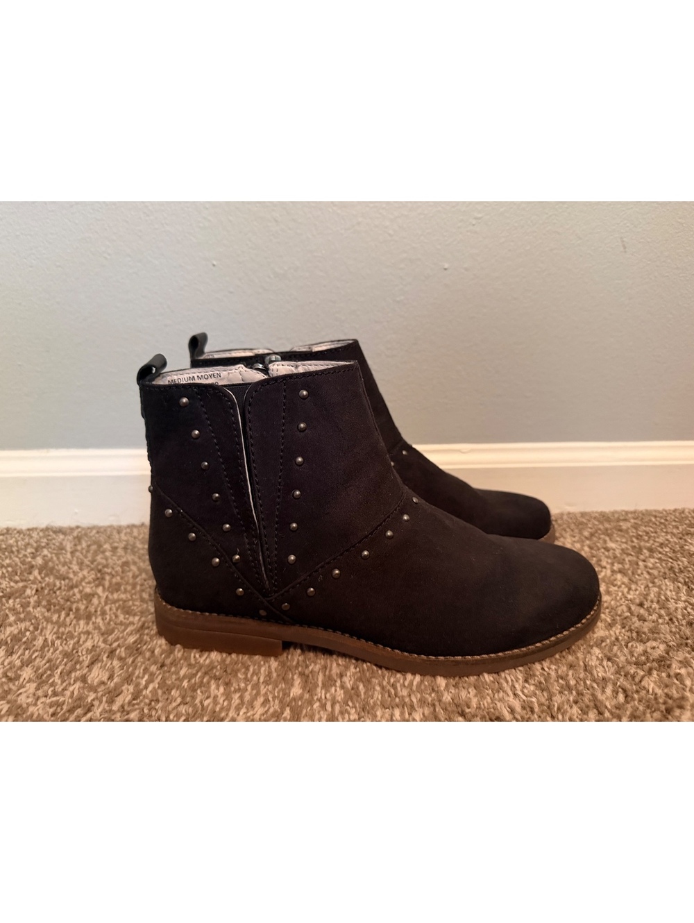 New Hush Puppies Studded Suede Ankle Boots Women’s 10